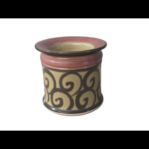 Hot Fresco Pottery 2 piece Dip Cooler Warmer Stoneware Pottery Handmade in‎ USA